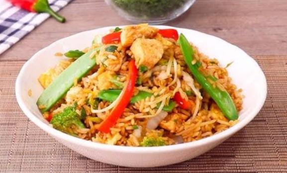 Arroz salvaje de pollo